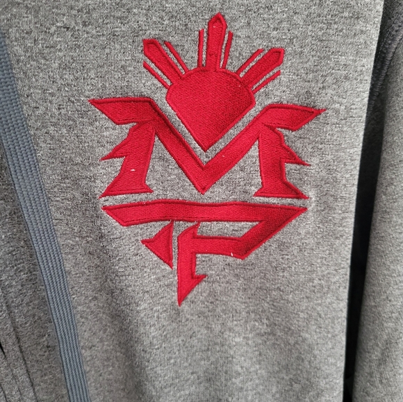 Nike Therma-Fit Men's Large Manny Pacquiano MP Full Zip Hooded Jacket Gray - Picture 3 of 8